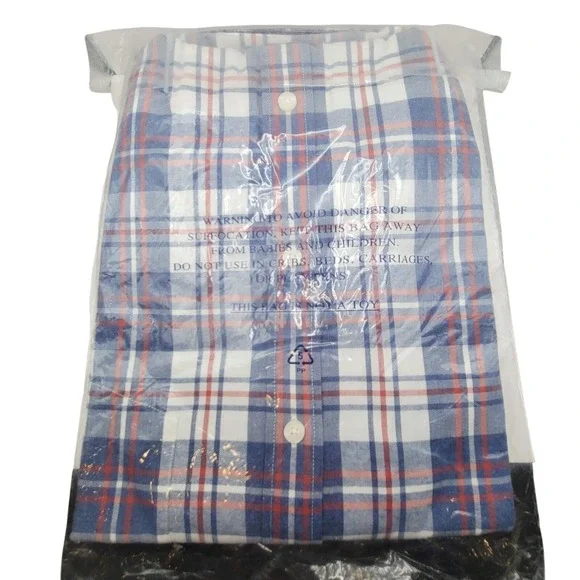 UNTUCKit Mens‎ 3XL Regular Fit Button Down Shirt Plelades NEW Blue Red Plaid - Picture 5 of 5